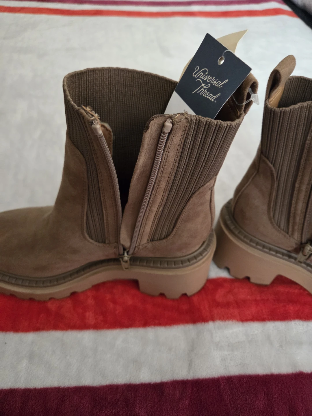 Universal Thread Brown Suede Ankle Boots - Size 6 - photo 2