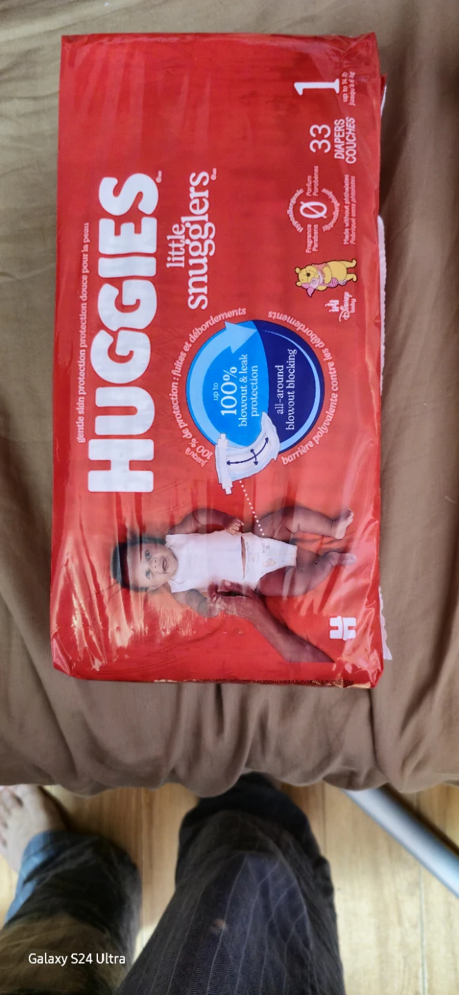 Huggies Little Snugglers Diapers - Size 1, 33 Count
