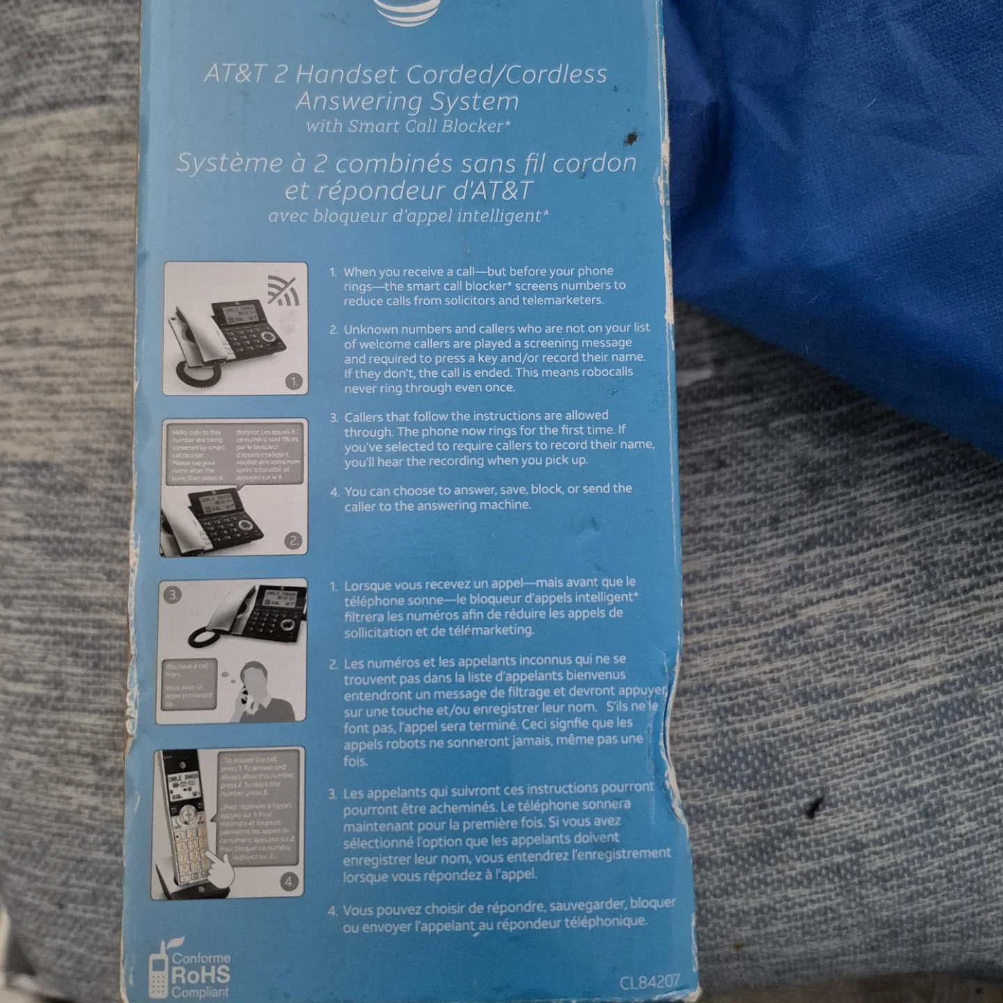 AT&T 2 Cordless phones with charge docs + Answering machine - photo 4