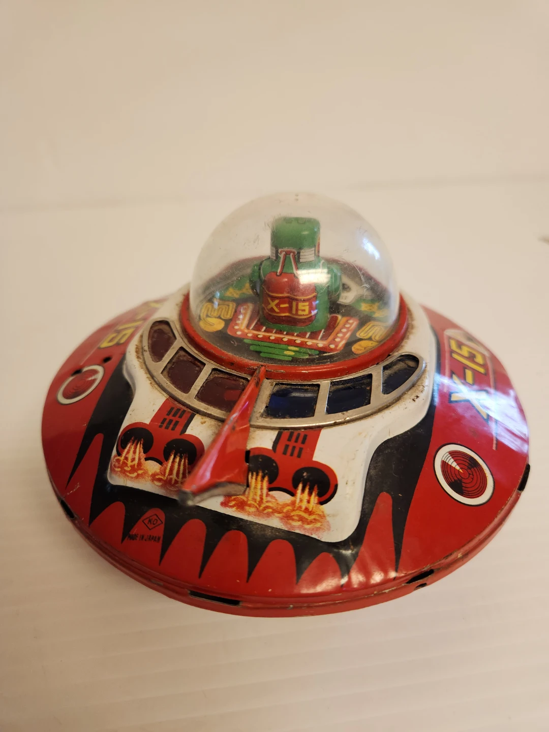 Vintage X-15 Tin Litho UFO Toy - photo 3