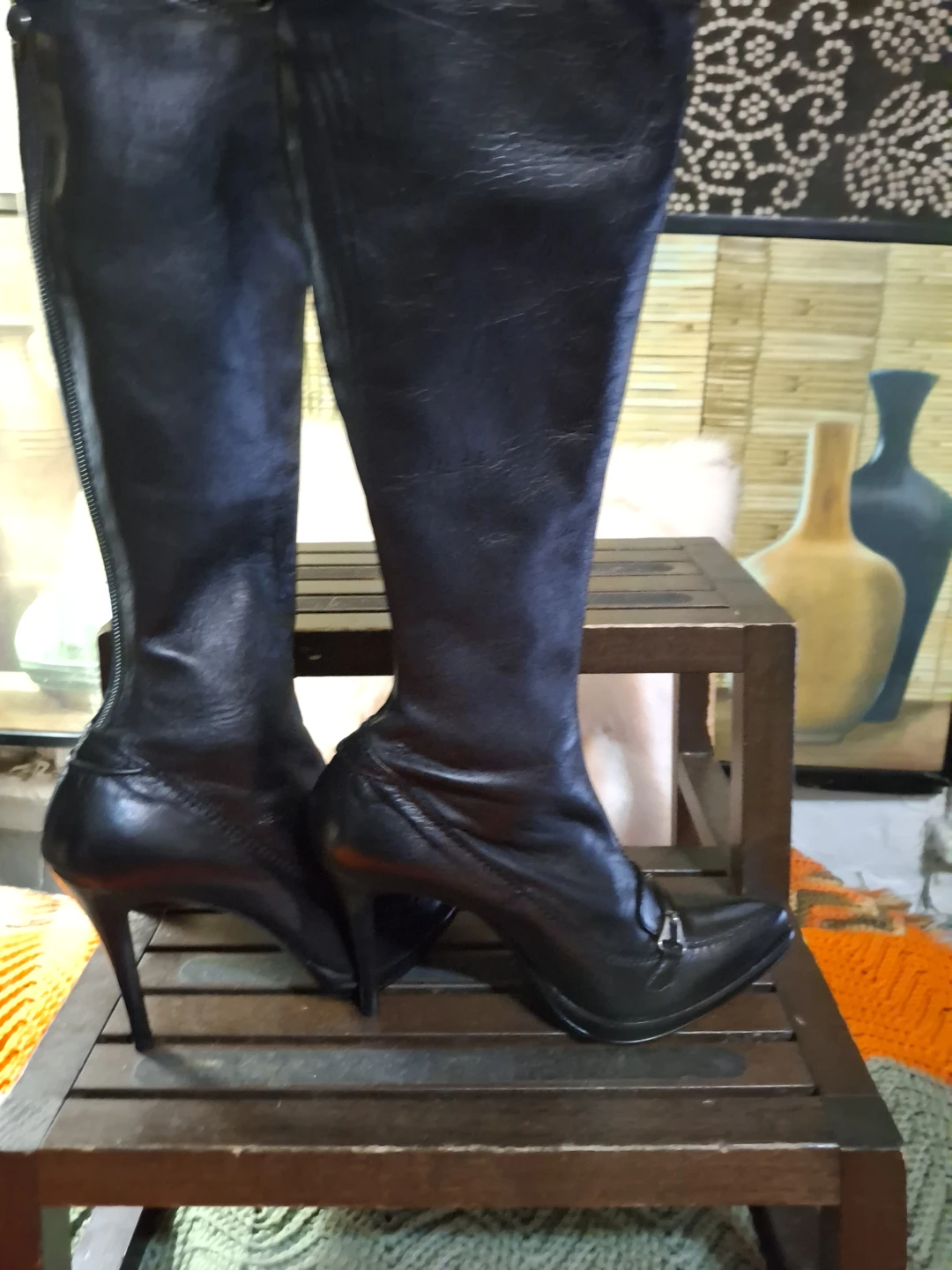 Gianni Bravo  knee high boots made in Italy