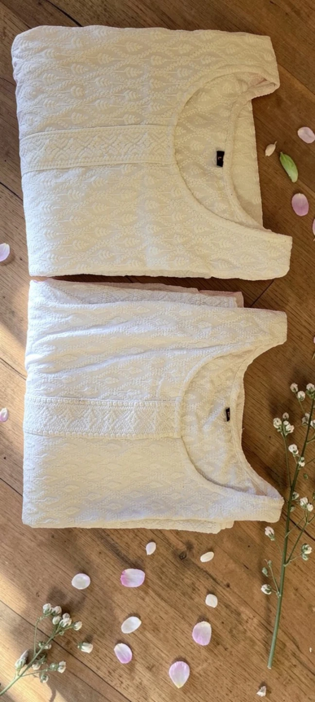 White Embroidered Kurta