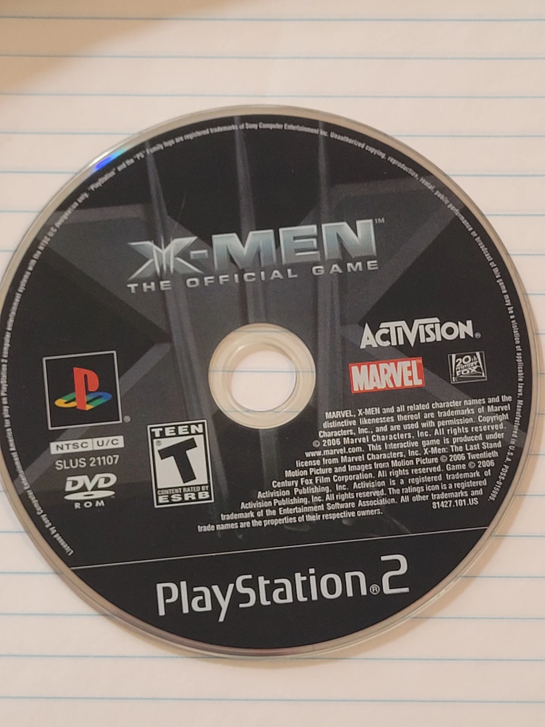X-Men The Official Game for PlayStation 2