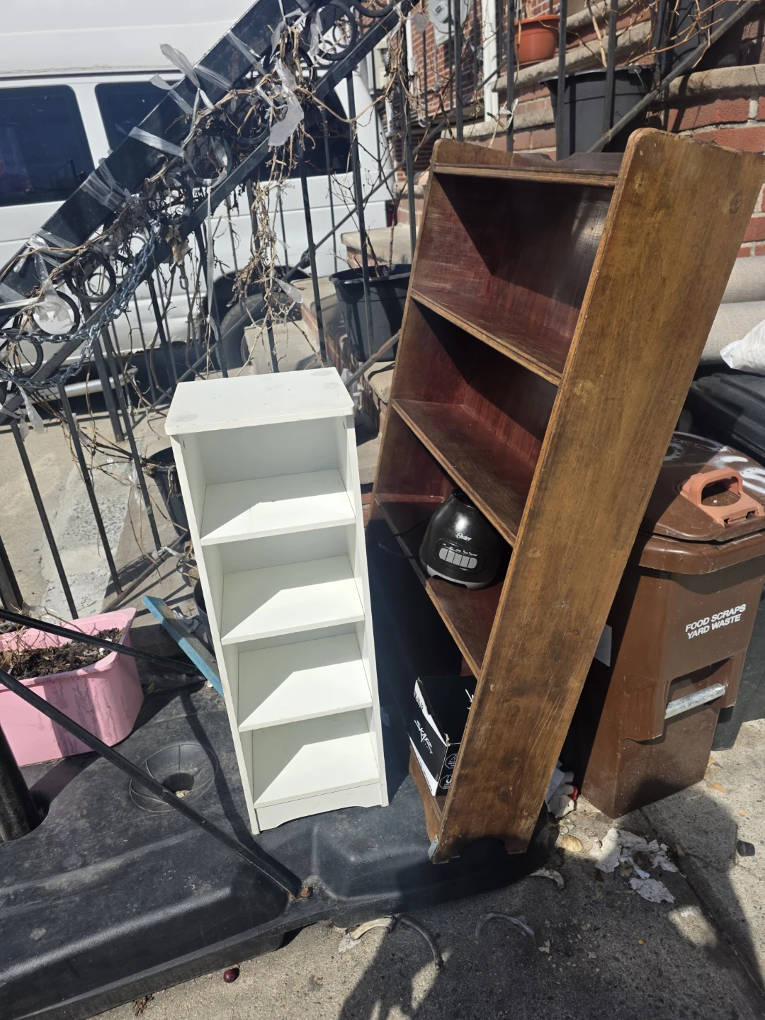 White 4-Shelf Bookcase - photo 2