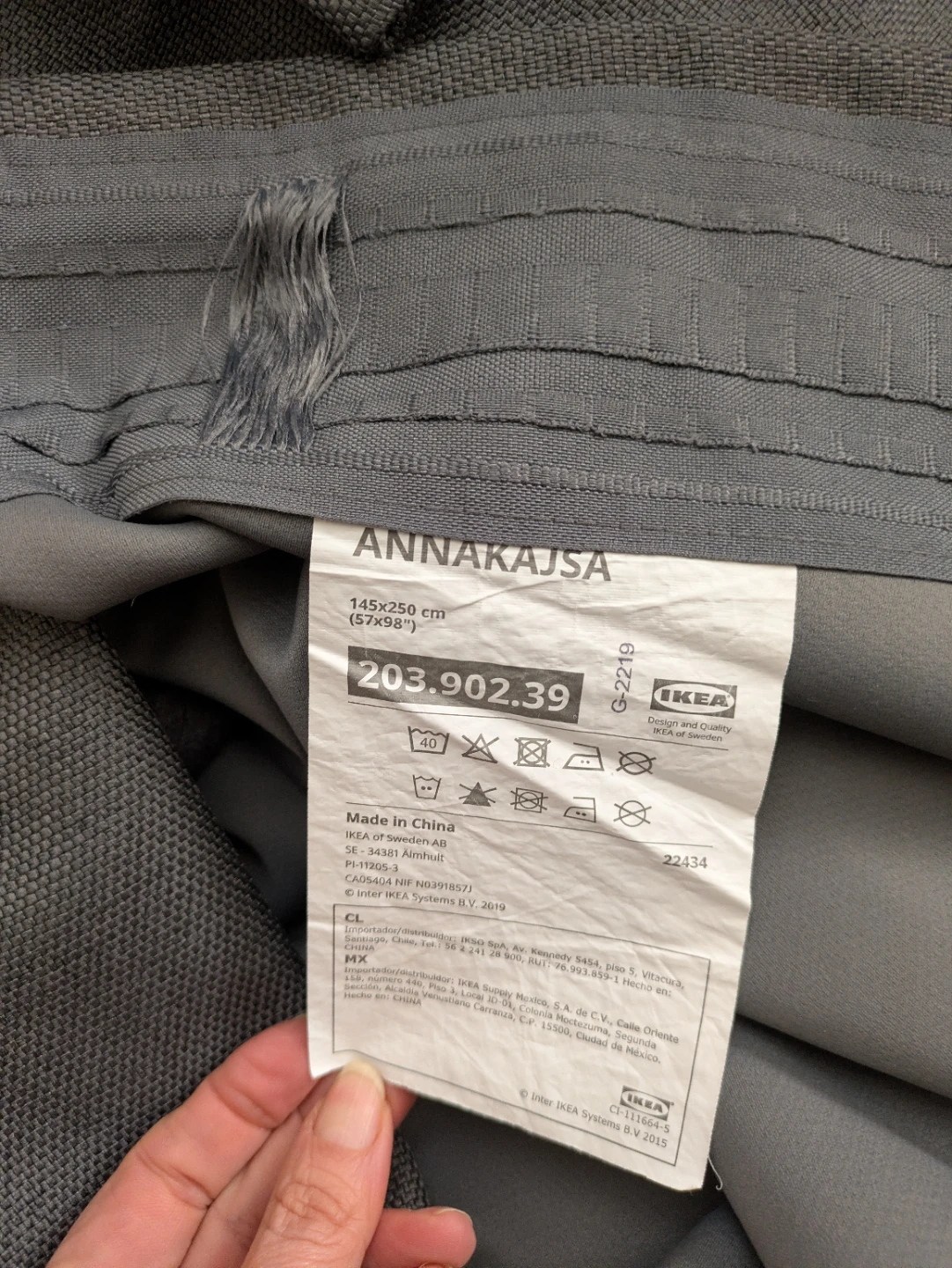 IKEA ANNAKSAJSA Room Darkening Curtains