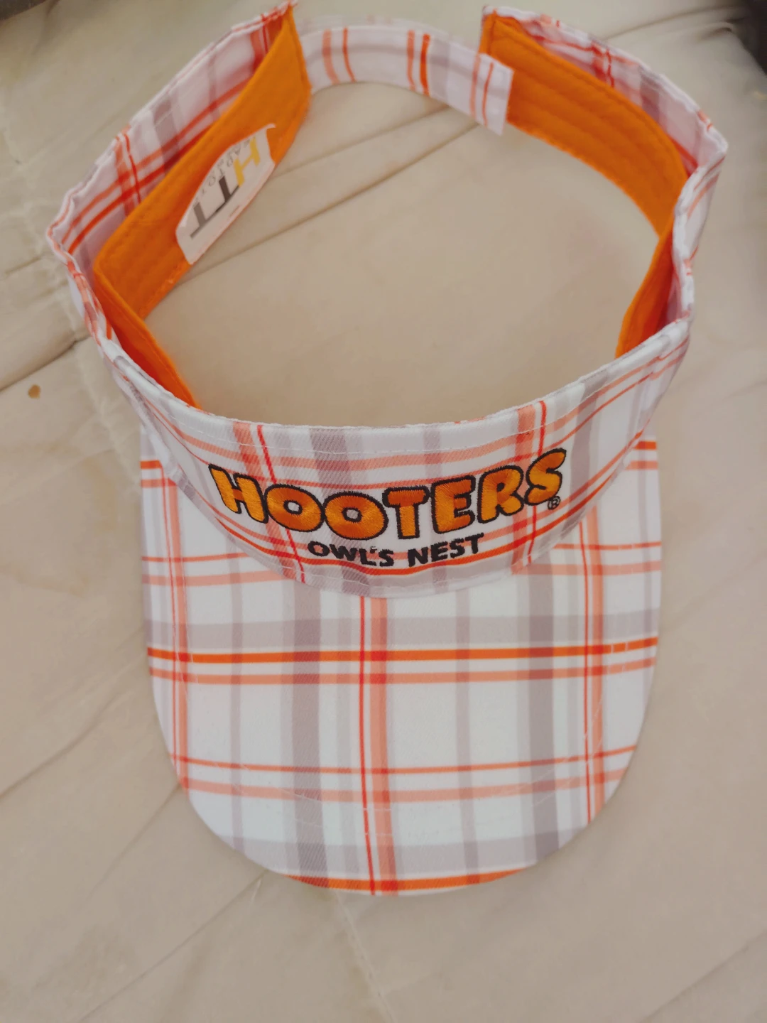 Hooters Owl's Nest Plaid Visor