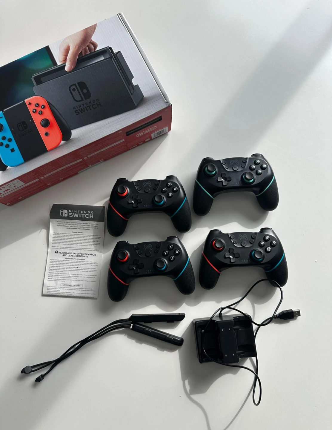 Nintendo Switch Console with Controllers and Dock - photo 3