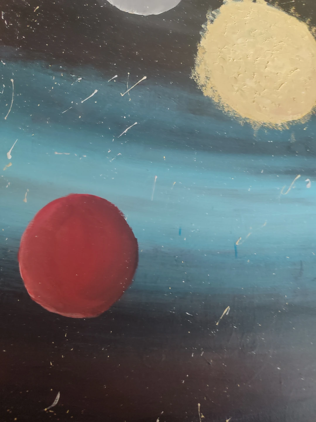 Hand-Painted Space Scene Canvas Art - photo 2