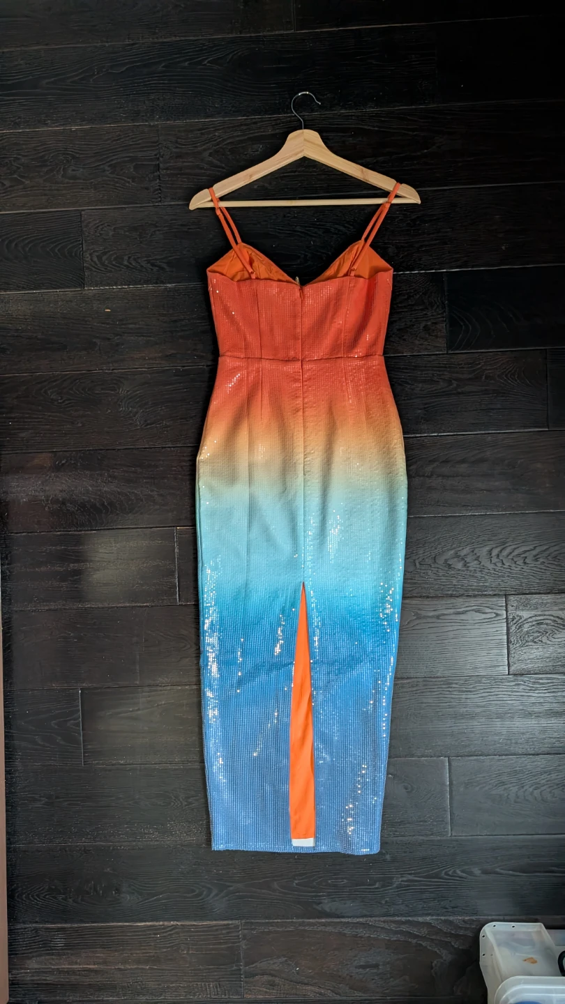 Runaway the Label Ombre Sequin Midi Dress (XS) - photo 4
