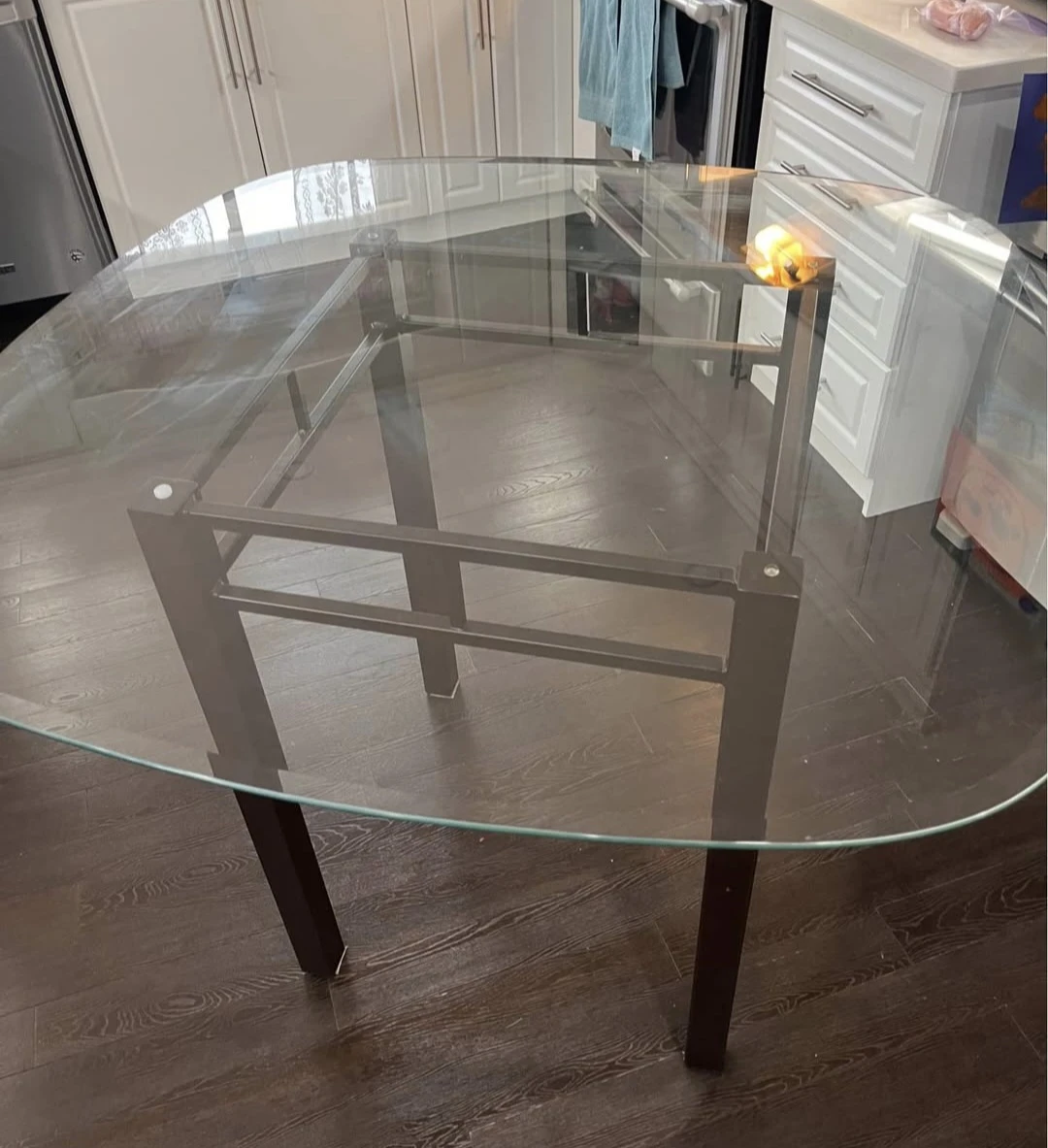 Glass Top Table with Metal Base - photo 5