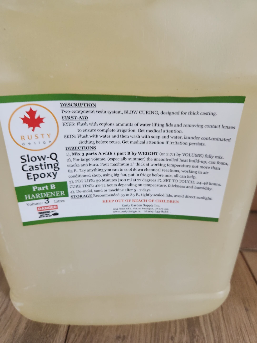 Epoxy Resin Part A - 8.1 Litres+ Part B 3L - photo 5