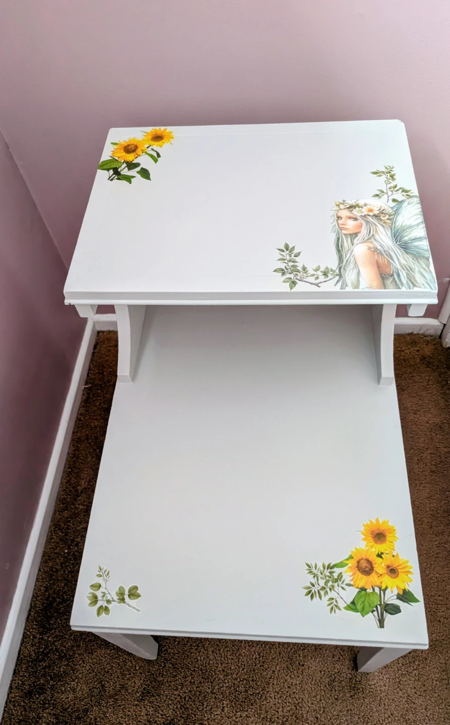 Grey one of a kind side/end table