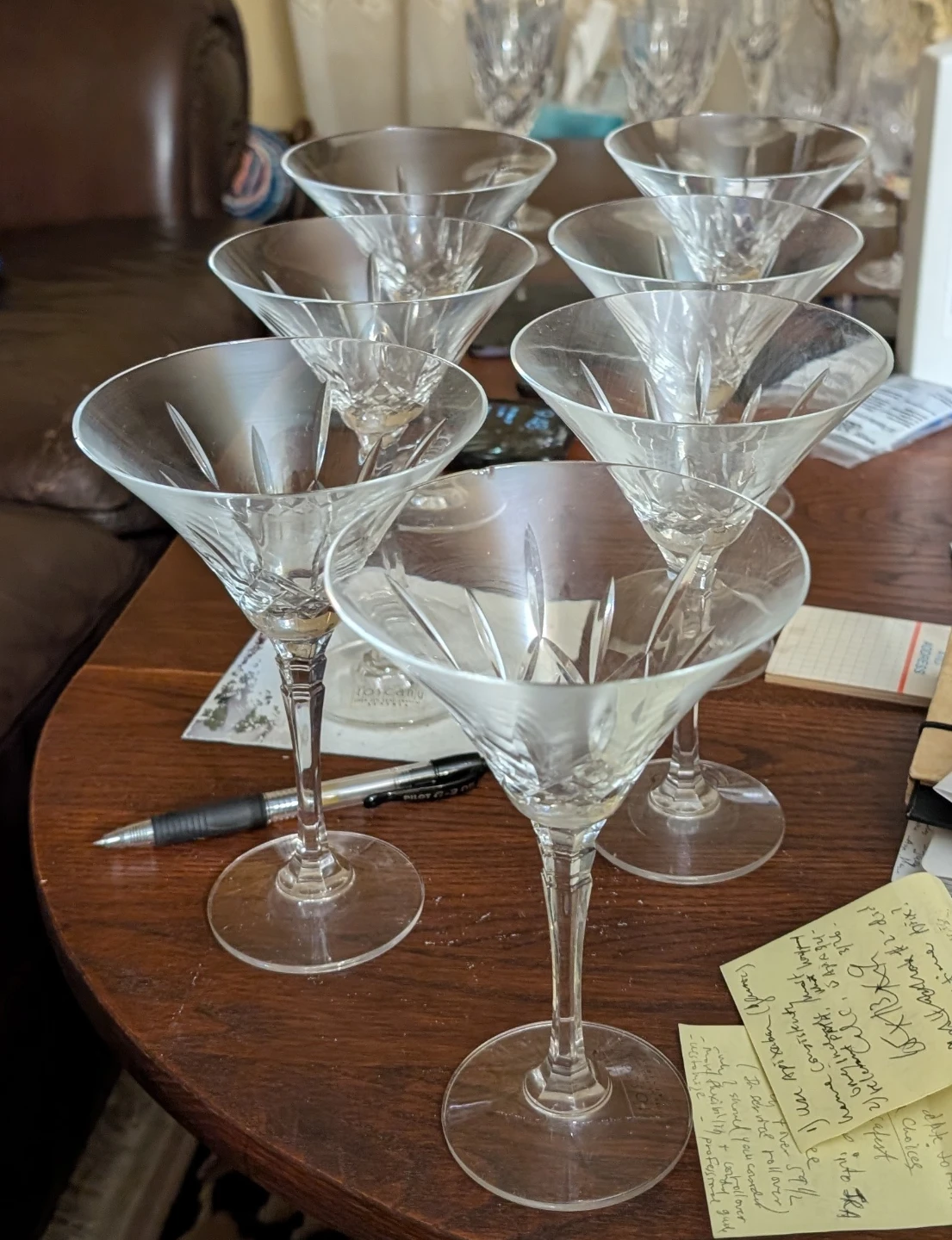 Tuscany Crystal Martini Glasses - Set of 7 - photo 2