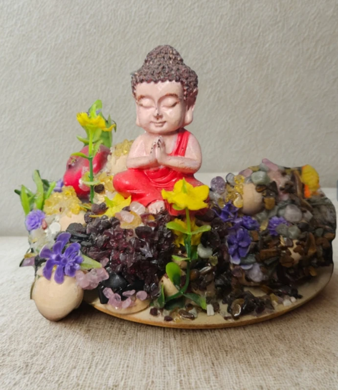 Décoration Bouddha méditant