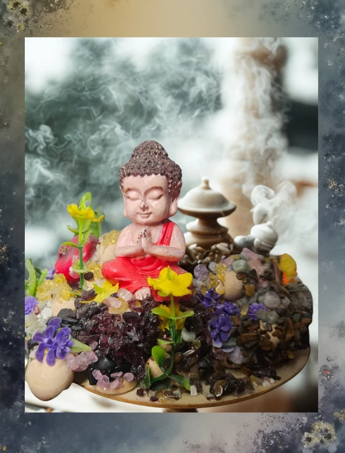 Décoration Bouddha méditant - photo 2