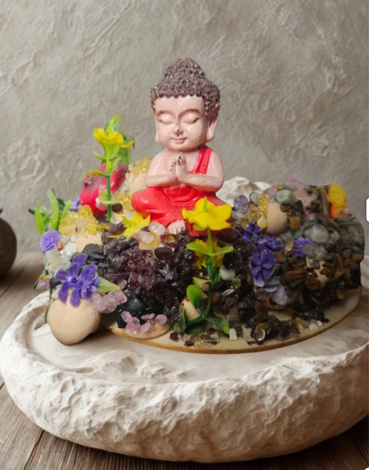 Décoration Bouddha méditant - photo 3