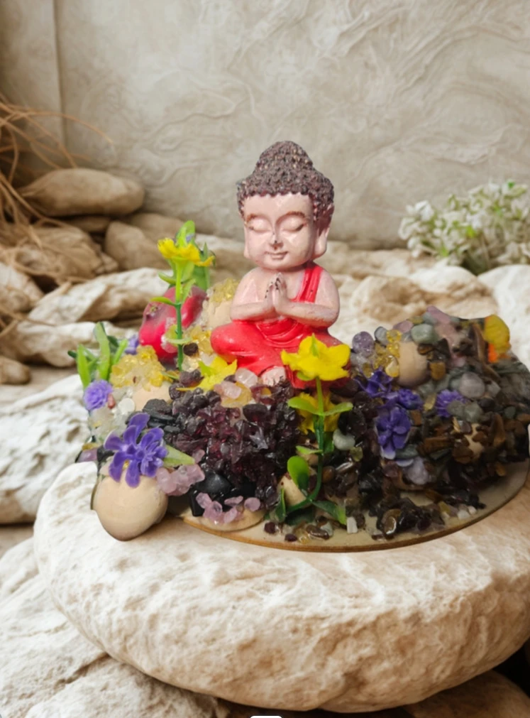 Décoration Bouddha méditant - photo 4