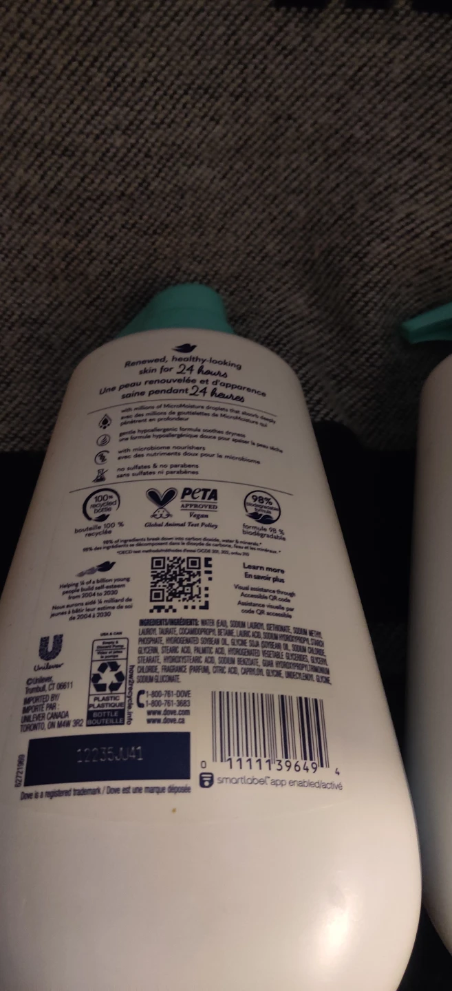 Dove Sensitive Hypoallergenic Body Wash 905 mLx2 - photo 5