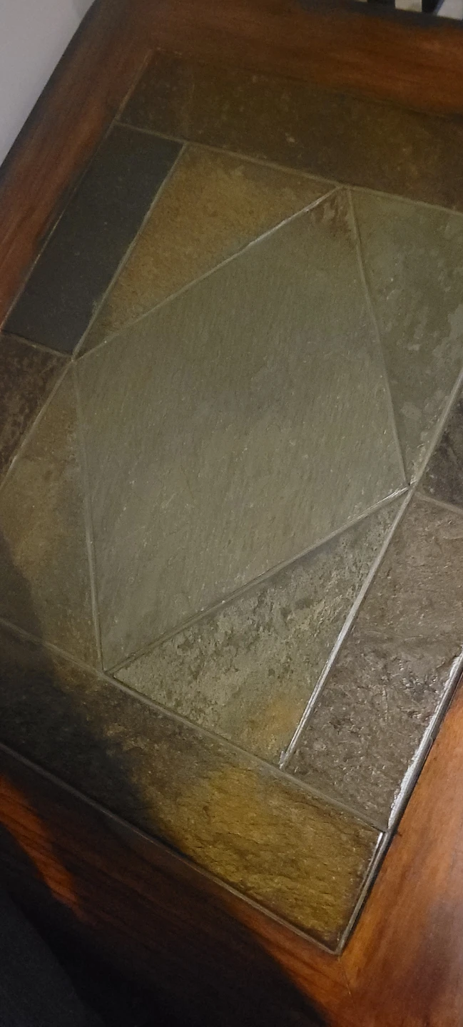 Two-Tiered End Table with Tiled Top - photo 4