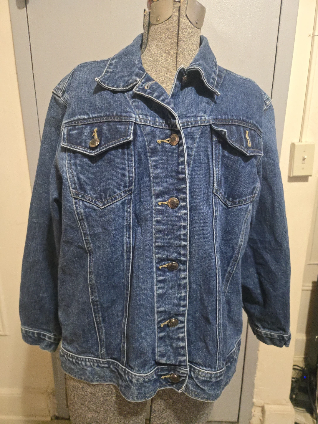 St. John's Bay Petite Large Denim Jacket