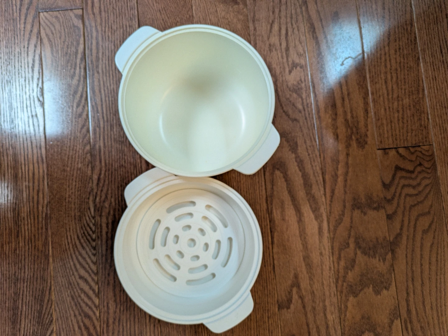 Plastic Steamer Bowl with Lid/microwave rice cooker