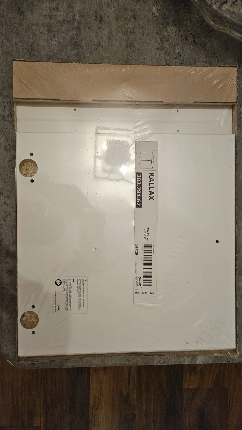 IKEA KALLAX Insert with Door, White - photo 3