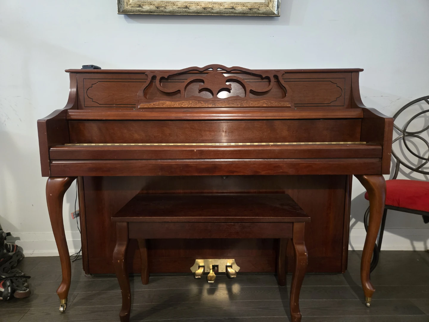 Upright Piano with Bench