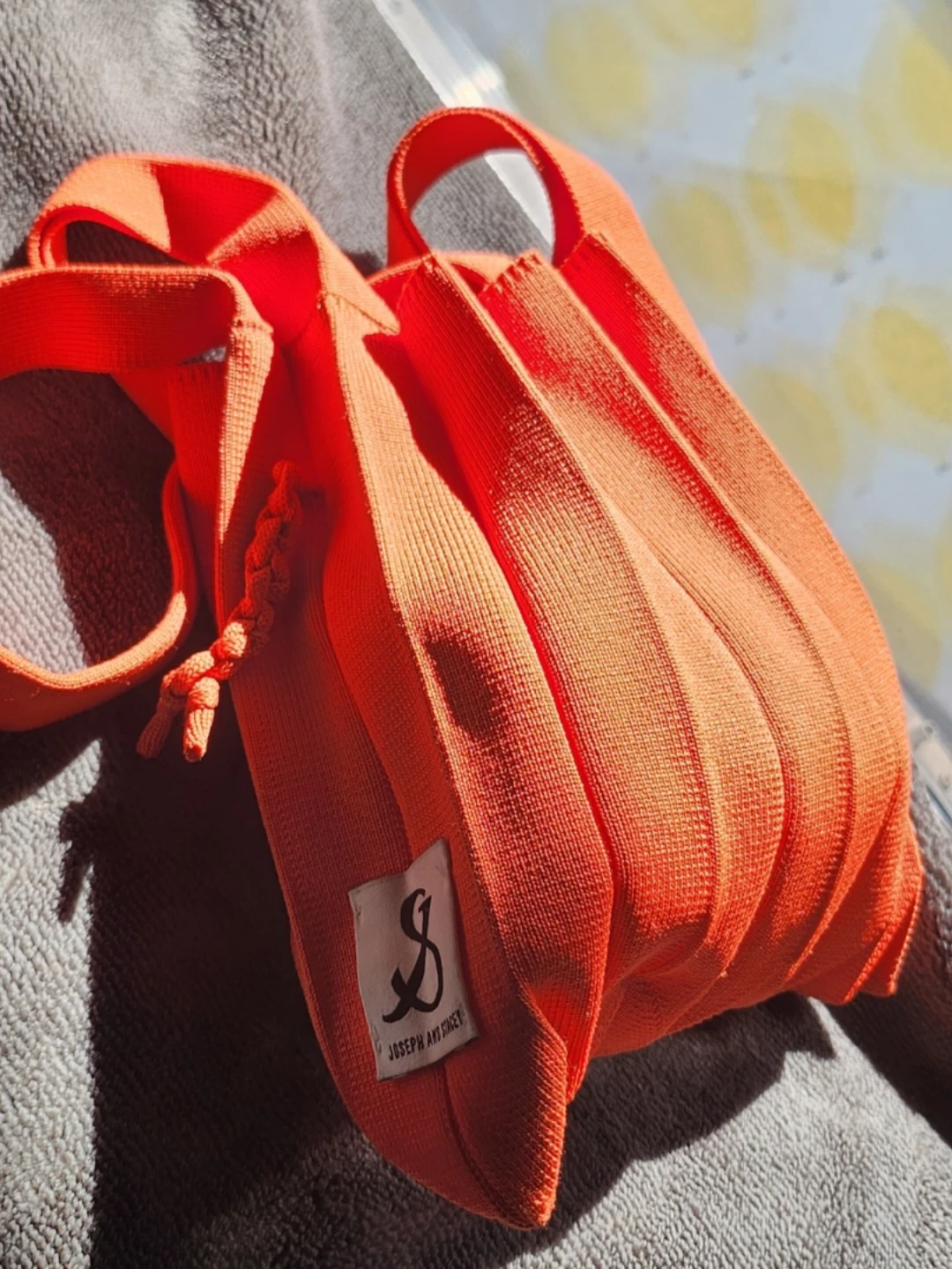 Joseph & Stacey Knit Bag - Orange
