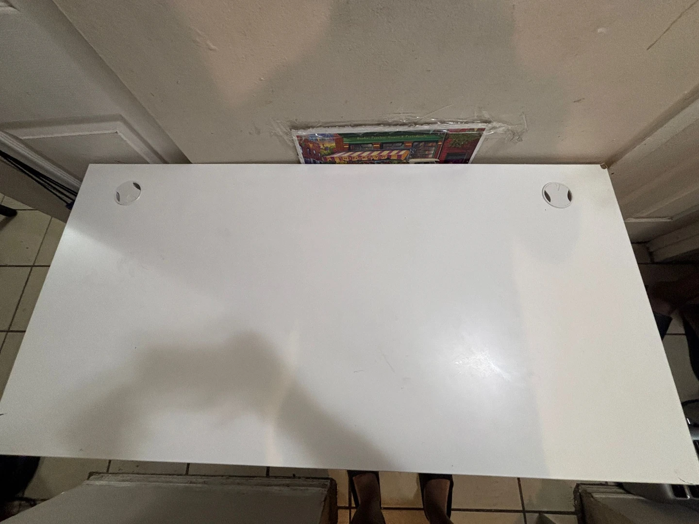 White Adjustable Standing Desk - photo 3