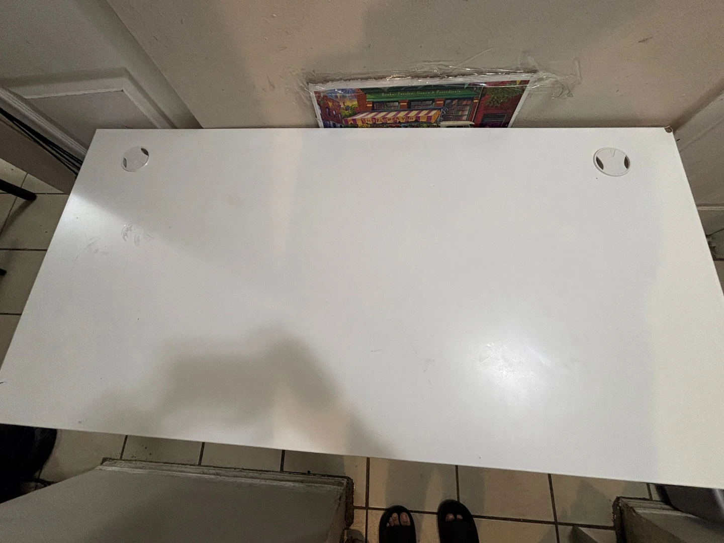 White Adjustable Standing Desk - photo 4