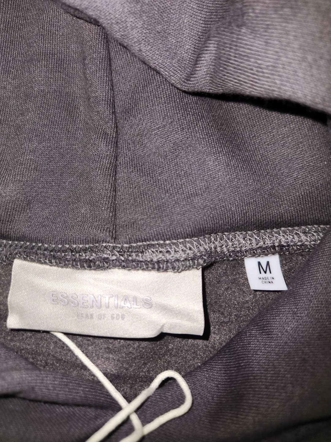 Essentials Fear of God Hoodie - Charcoal Grey - Size M - photo 2