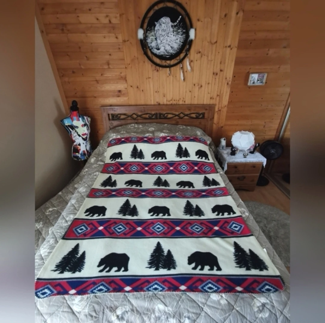 Native American Inspired Fleece Blanket - photo 3