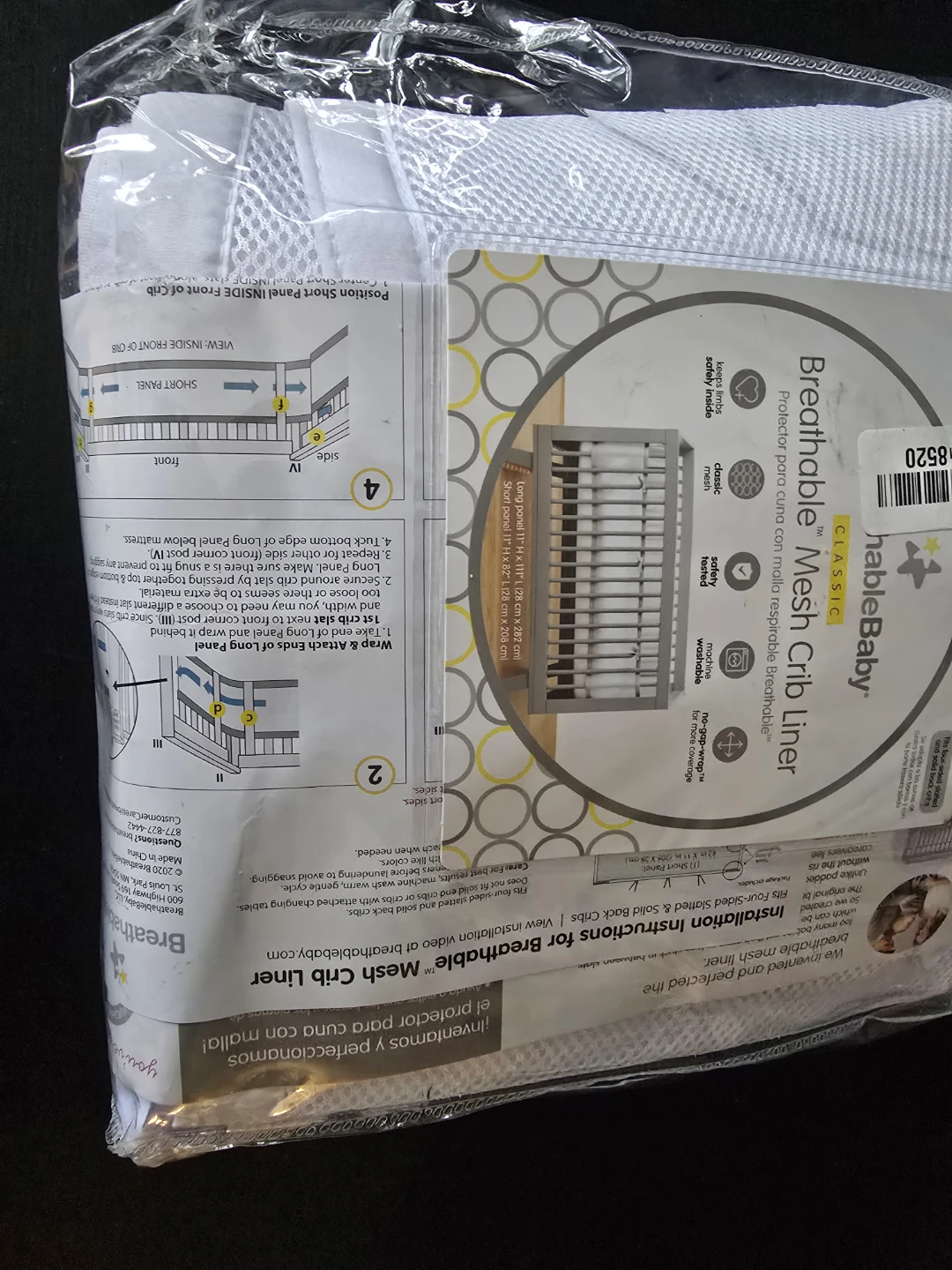 Breathable Mesh Crib Liner by Halo - photo 5