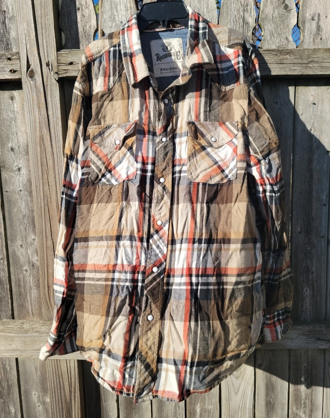 Rockmount Ranch Wear Plaid Flannel Western Shirt - XX-Large
