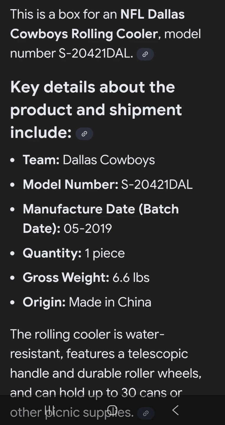 NFL Rolling Cooler - Dallas Cowboys ✨️ - photo 3