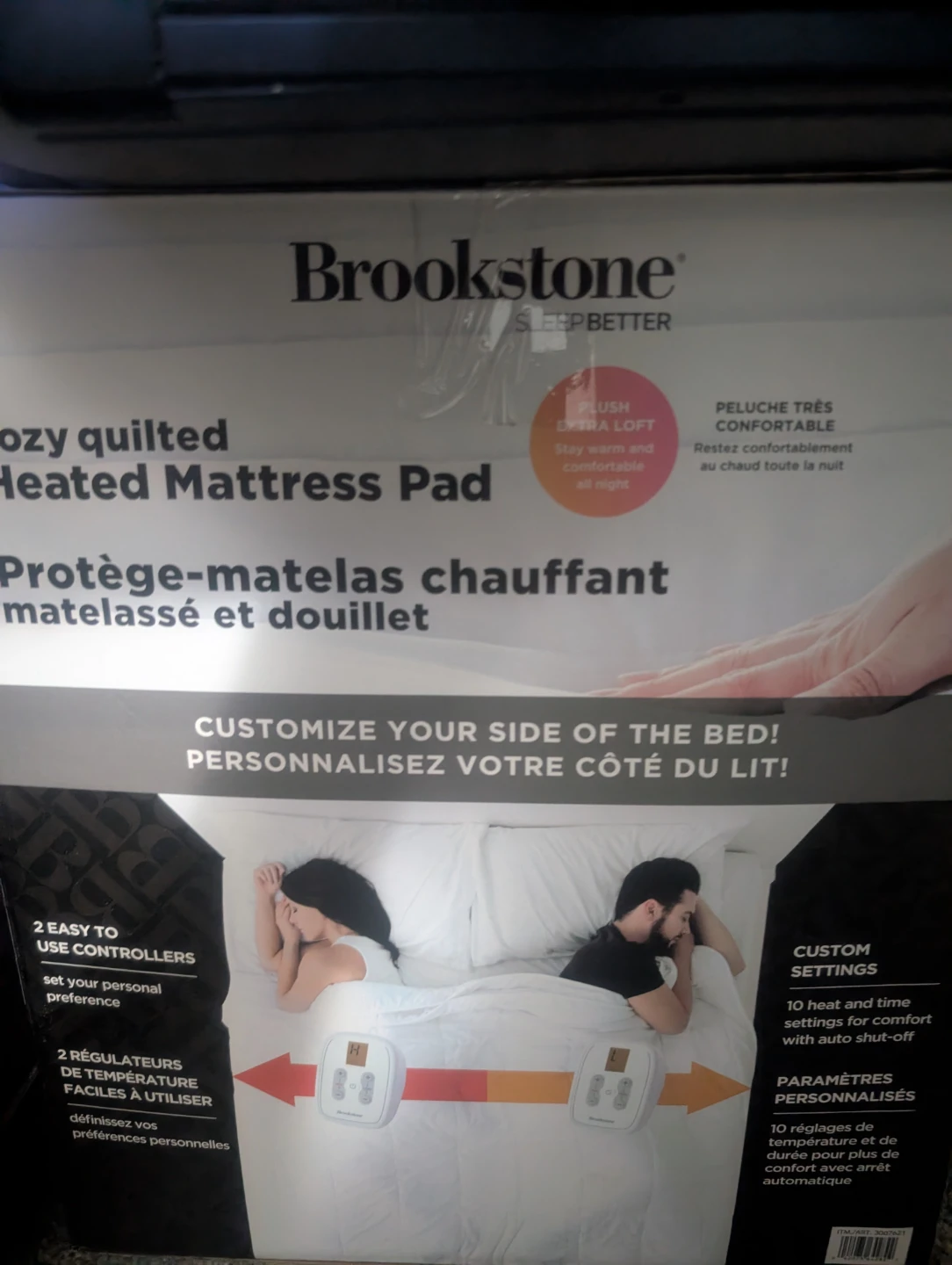 Brookstone Cozy Quilted Heated Mattress Pad king size - photo 2