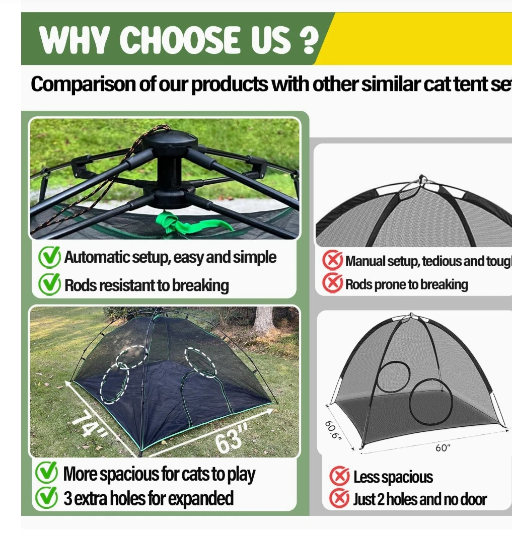 PawTenda Cat Tent and Tunnel Play Set - photo 5