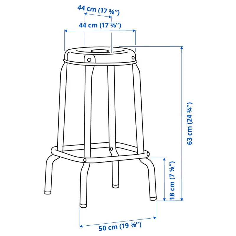 Ikea RASKOG Bar Stools (Set of 2) - photo 3
