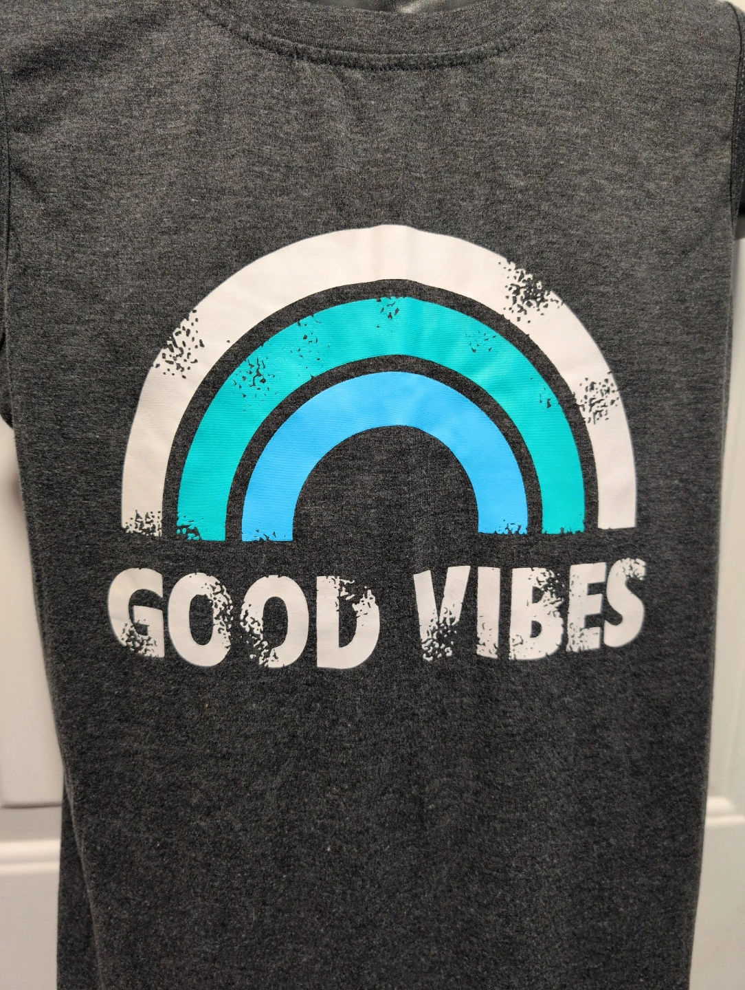 Dark Grey "Good Vibes" Tank Top - Size M - photo 2
