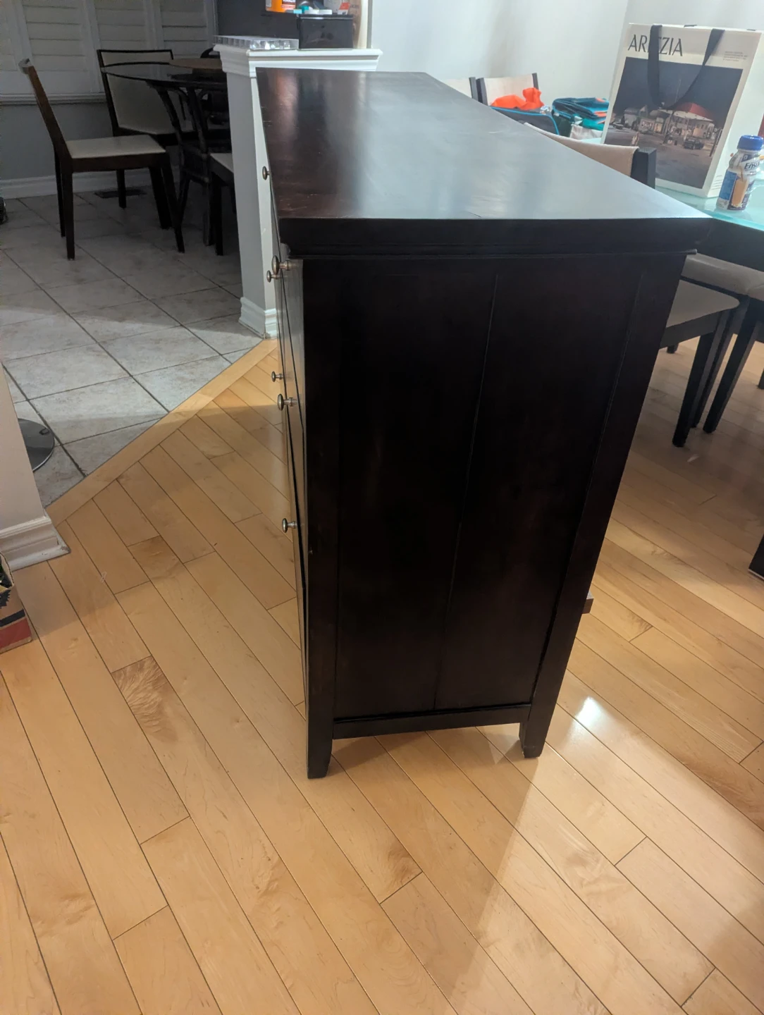 Dark Brown 6-Drawer Dresser - photo 4