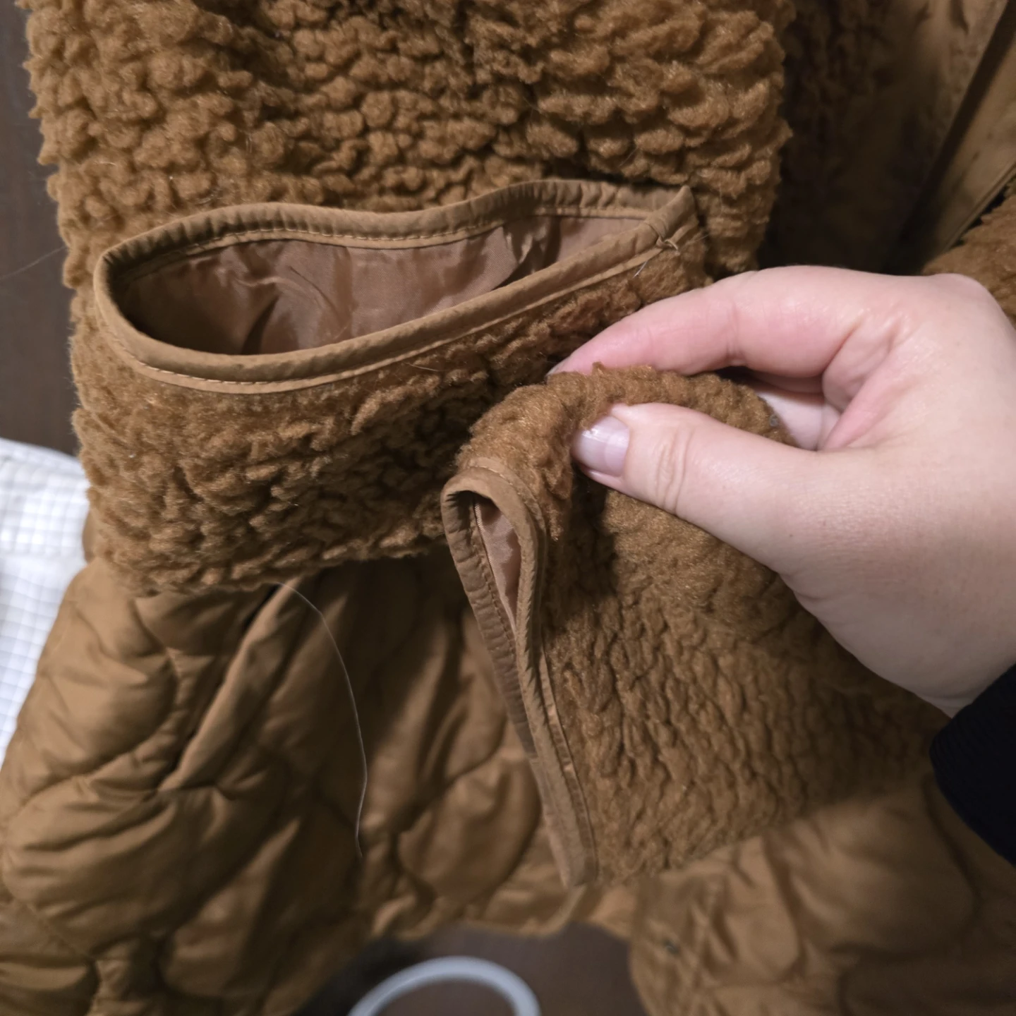 Old Navy Sherpa Hooded Quilted Jacket XL - photo 3