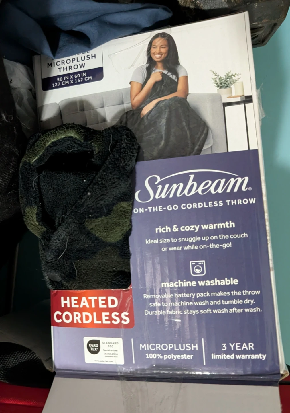 Sunbeam Wearable Throw READ DESCRIPTION - photo 4