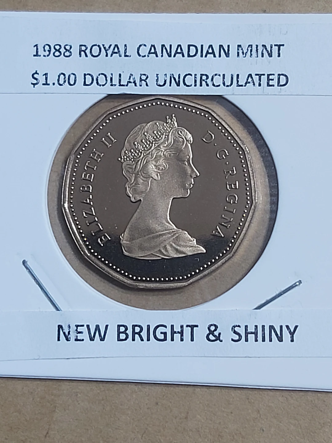 1988 Canada $1 Dollar Coin Uncirculated Royal Canadian Mint