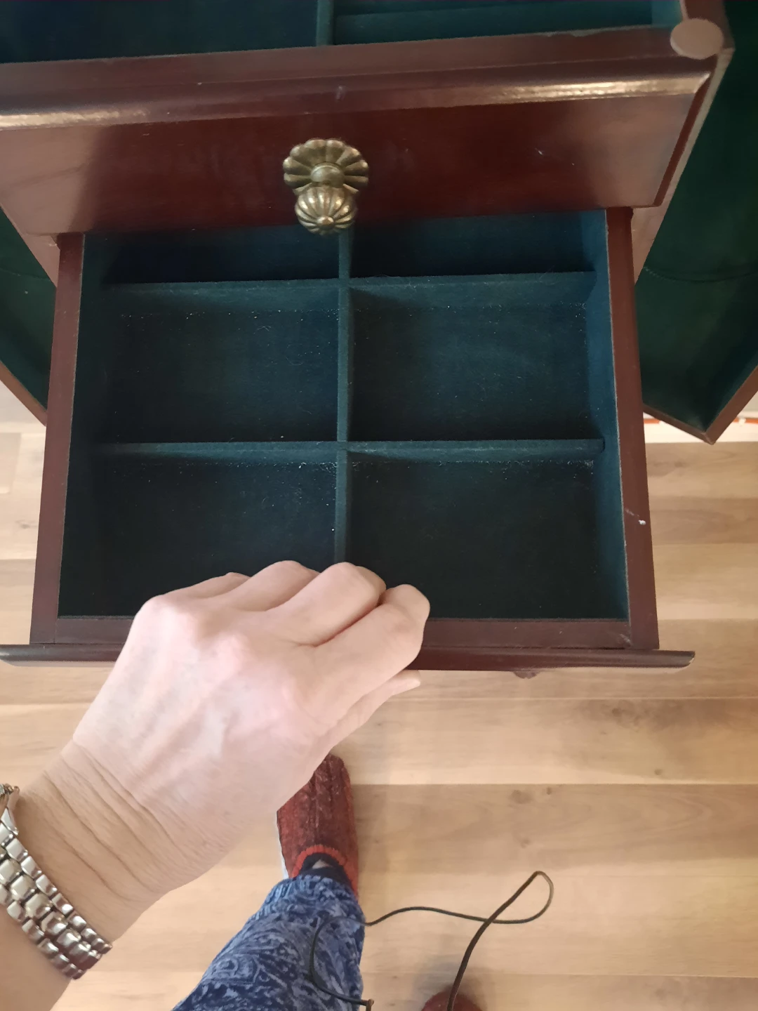 Bombay Wooden Jewelry Box Armoire with Mirror - photo 4
