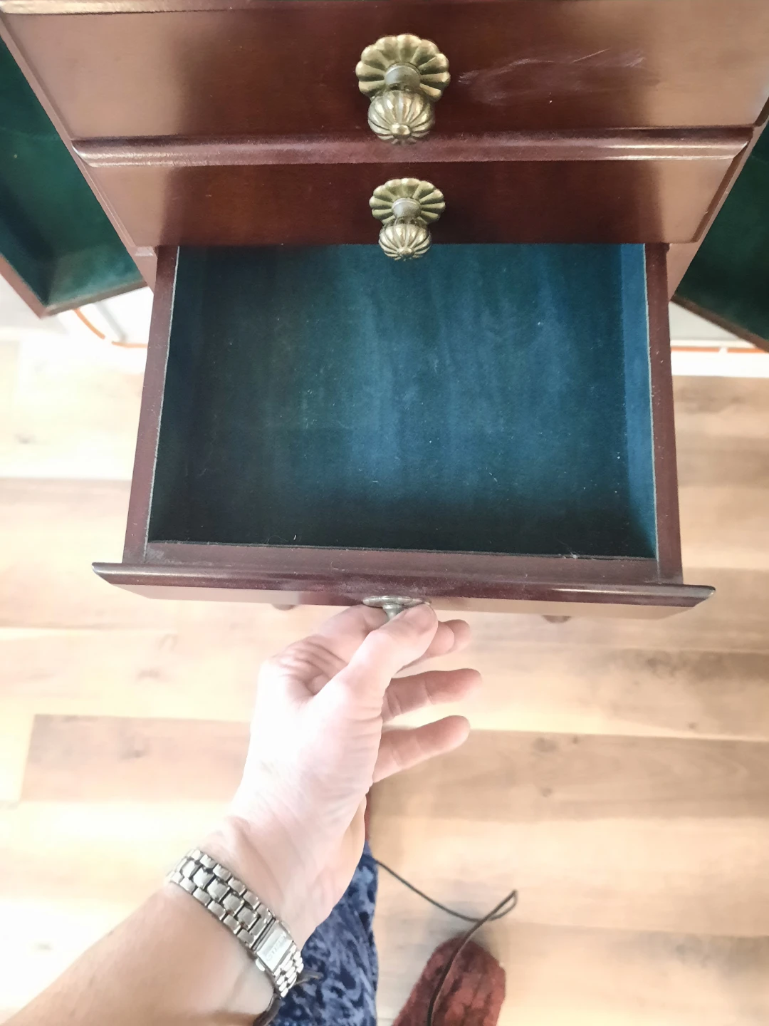 Bombay Wooden Jewelry Box Armoire with Mirror - photo 5