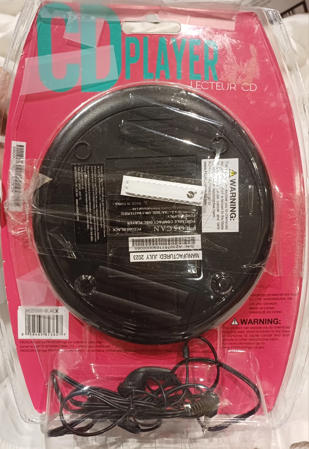 NEW Proscan Portable CD Player PCD300-BLACK 🥕 - photo 2