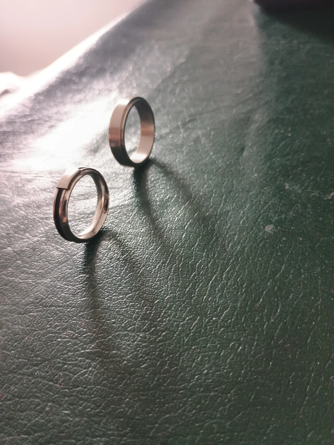 Set of 2 Stainless Steel Rings