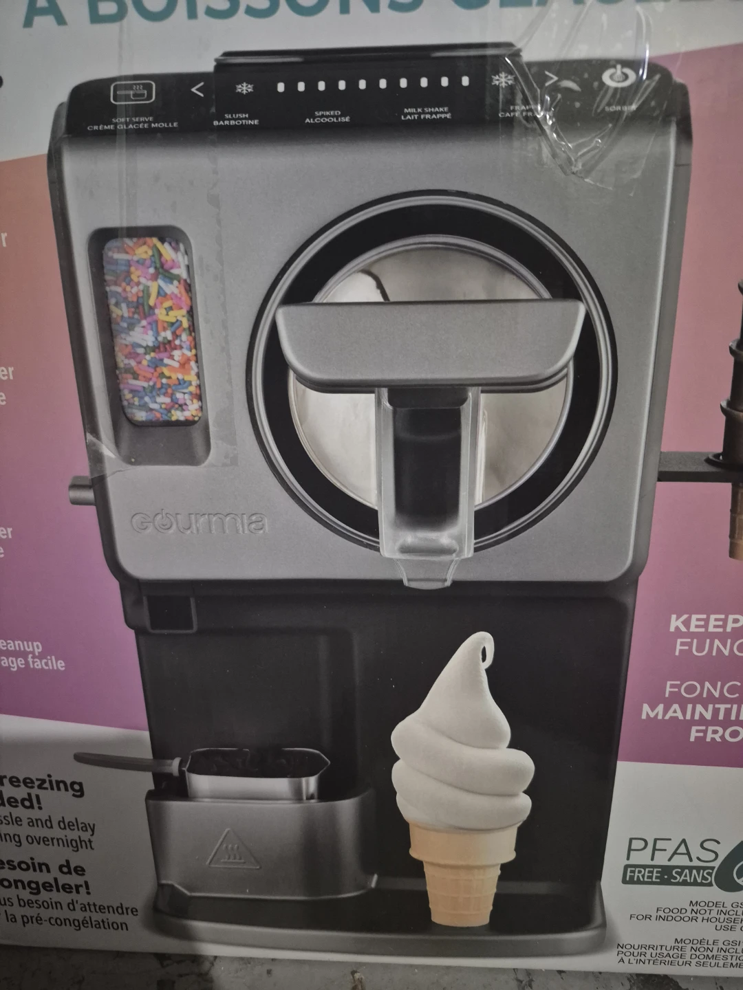 Gourmia Automatic Soft Serve Ice Cream & Frozen Drink Maker - photo 2