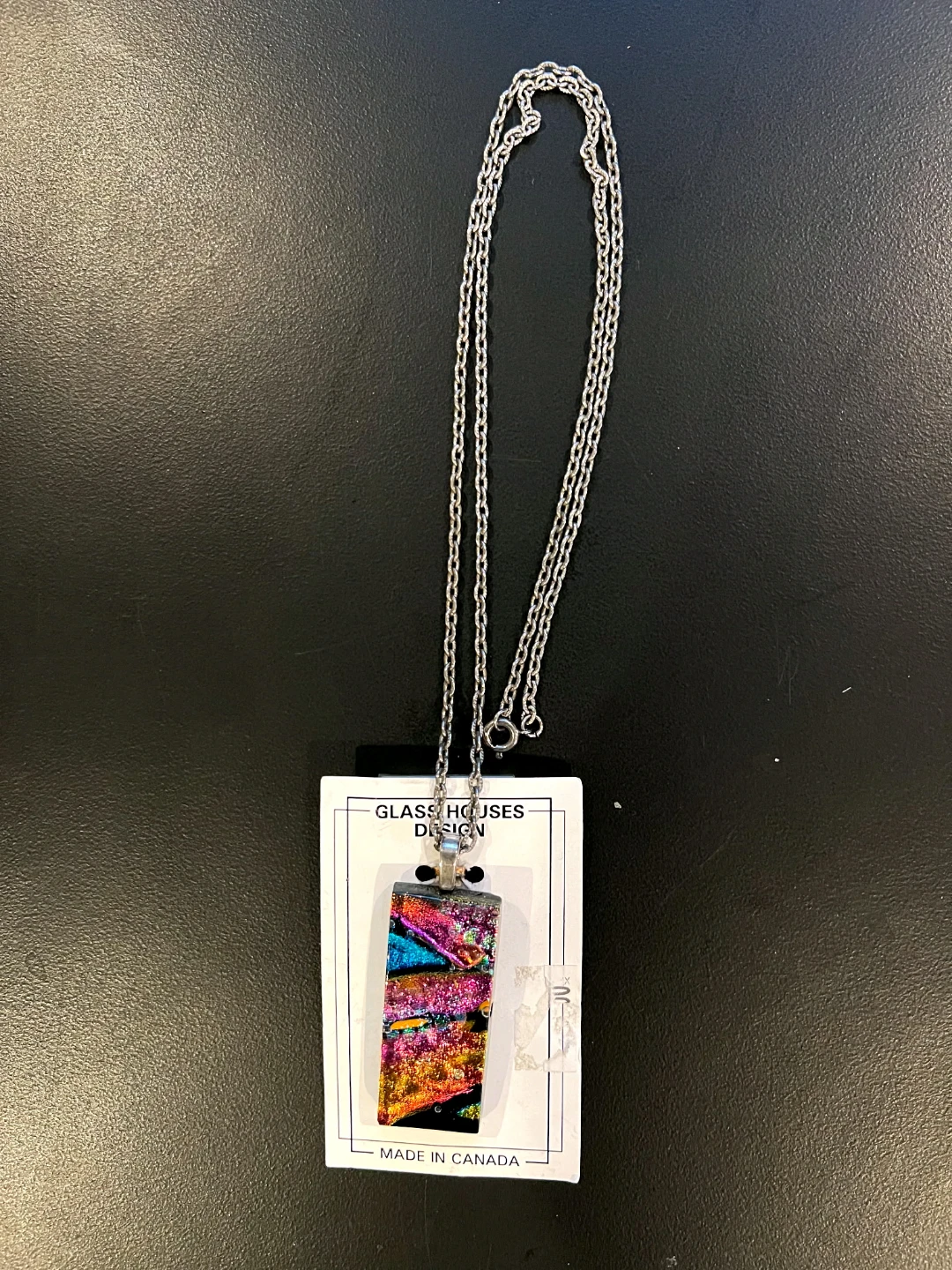Glass Houses Design Pendant Necklace