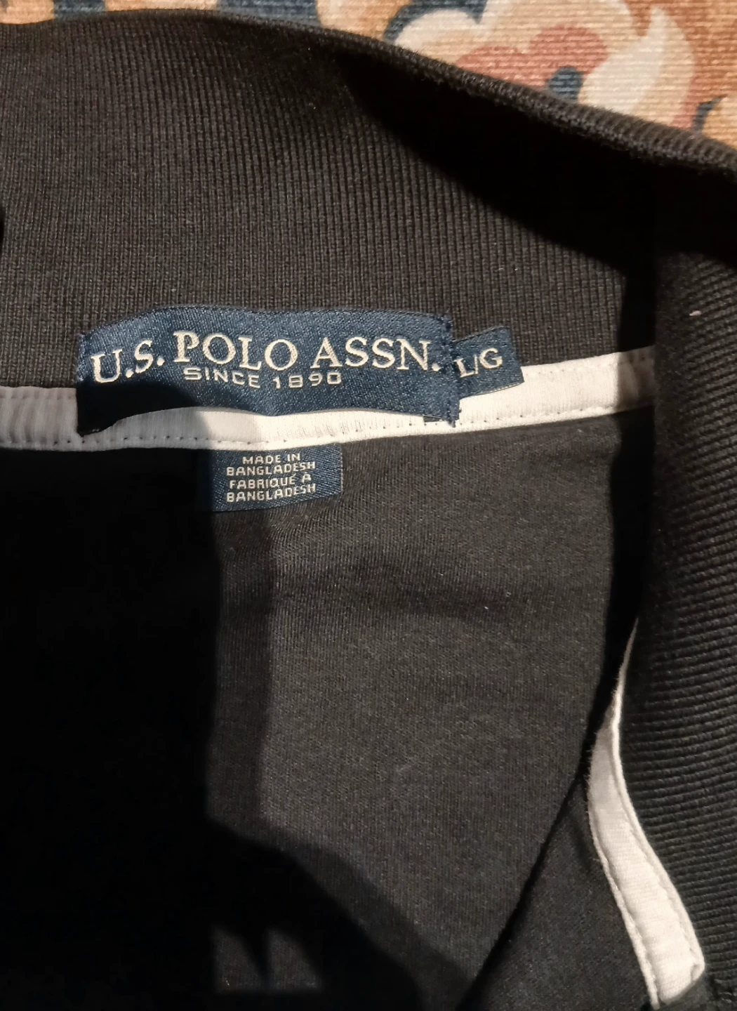 Chandail polo noir U.S. Polo Assn. grandeur L - photo 3